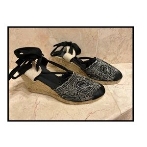 Espadrilles wedge size 9 Italian Espadrilles-purchased in Florence, Italy--